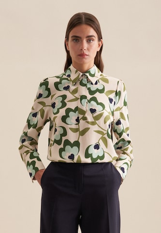 SEIDENSTICKER Blouse in Groen: voorkant
