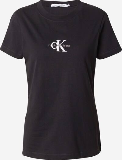 Calvin Klein Jeans T-shirt en noir / blanc, Vue avec produit