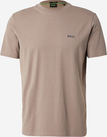 Tricou de la BOSS pe verde: față