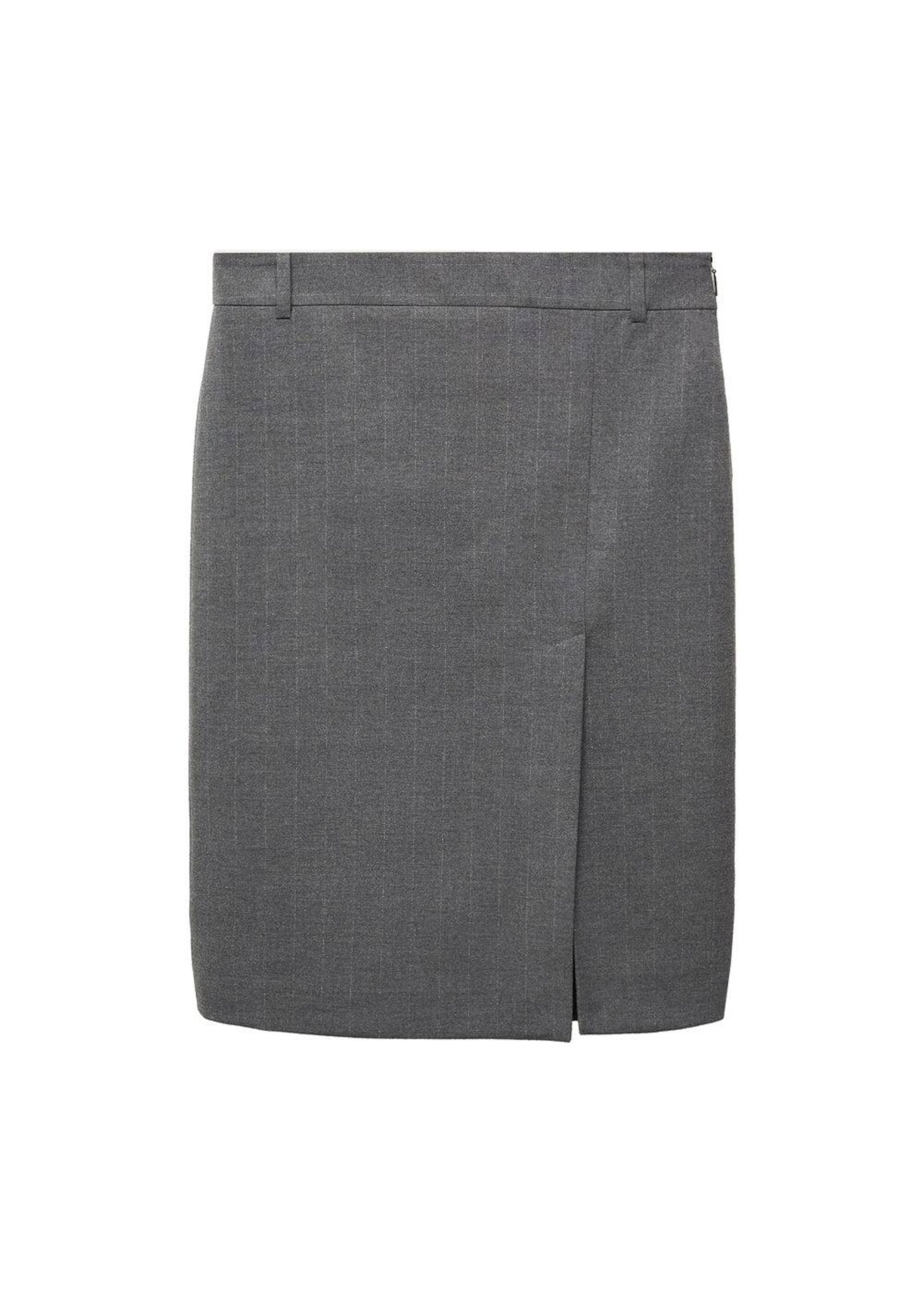 MANGO Sukně 'Crystal' – šedá: přední strana