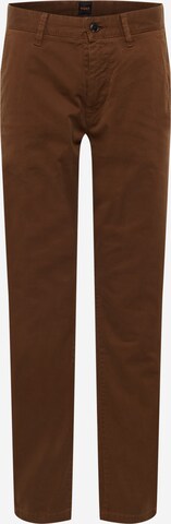 BOSS Chino kalhoty 'Taber' – hnědá: přední strana