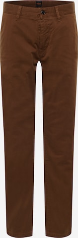 regular Pantaloni chino 'Taber' di BOSS Orange in marrone: frontale
