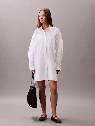 Calvin Klein Jeans Kleid in Weiß: Vorderseite
