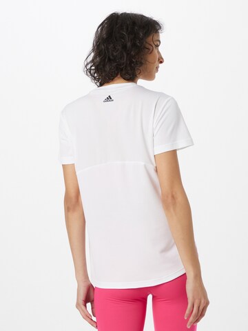 T-shirt fonctionnel '3-Stripes Brand Love' ADIDAS PERFORMANCE en blanc