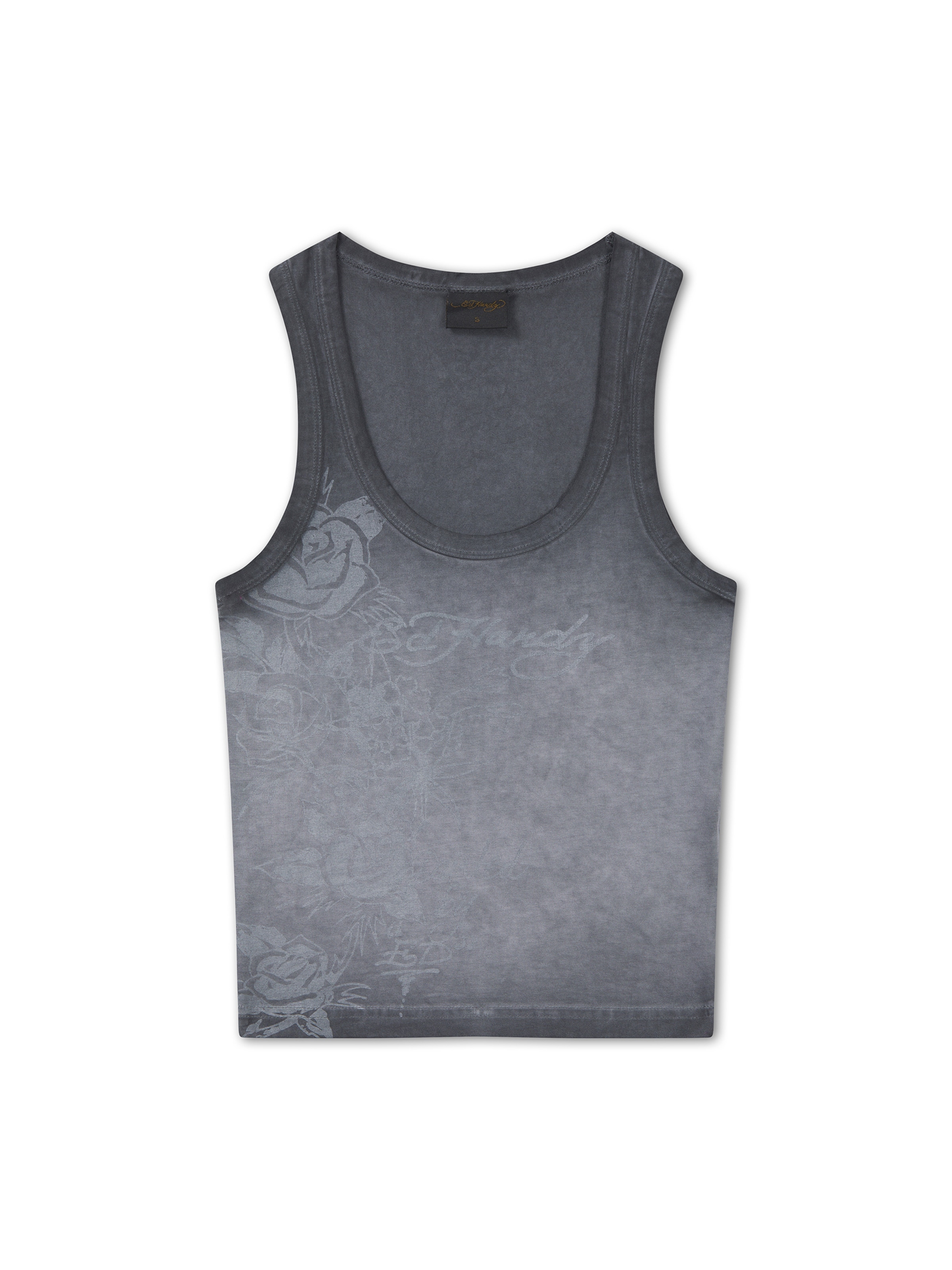 Ed Hardy Top in Blau: Vorderseite