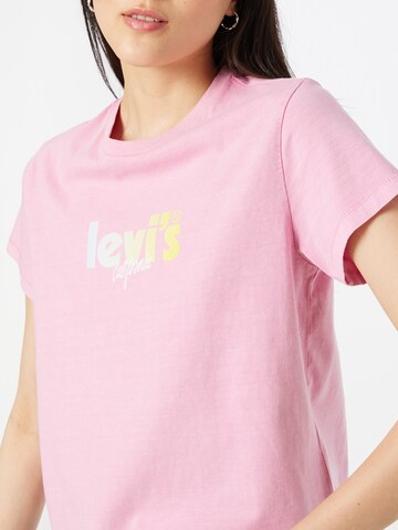 LEVI'S ® Paita 'Graphic Classic Tee' värissä vaaleanpunainen