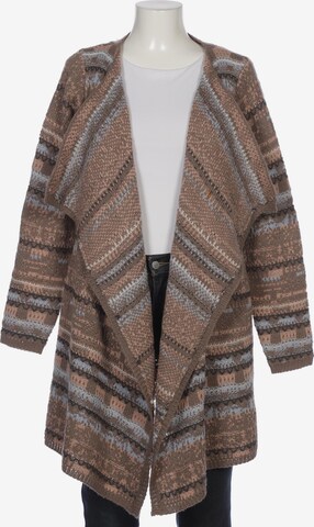 Cream Sweater & Cardigan in XL in Brown: front