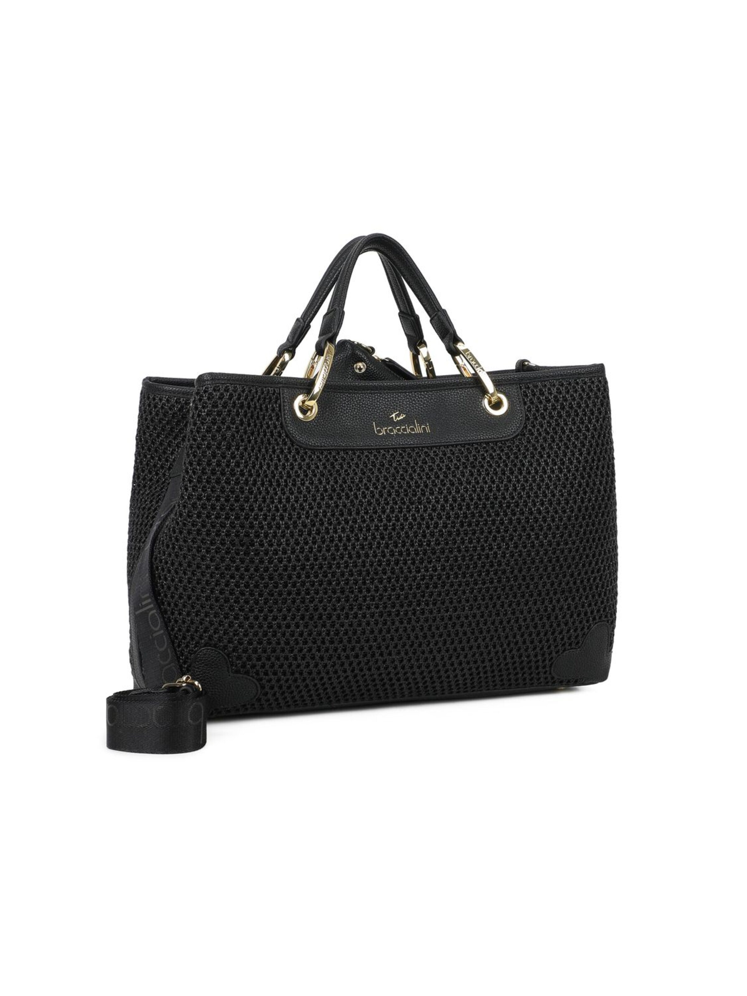 Braccialini Handbag 'Beth Tricot' in Black