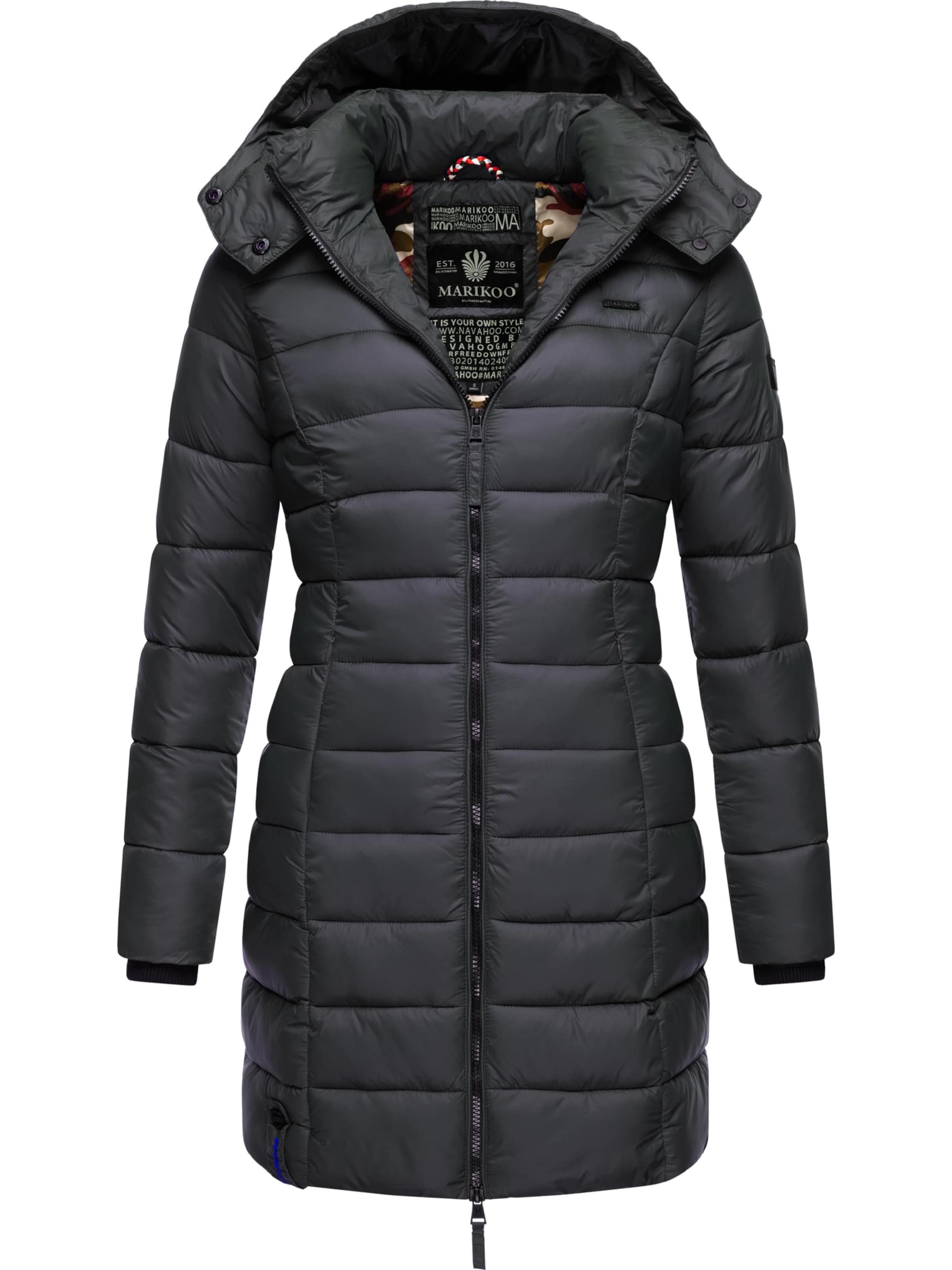 pilka MARIKOO Žieminis paltas 'Abendsternchen': priekis