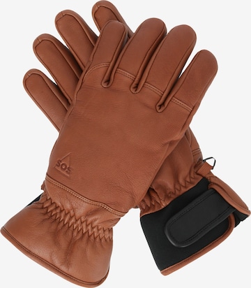 SOS Full Finger Gloves 'Stoneham' in Brown