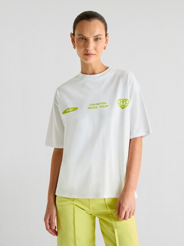 Scalpers Shirt 'Moya' in Wit: voorkant