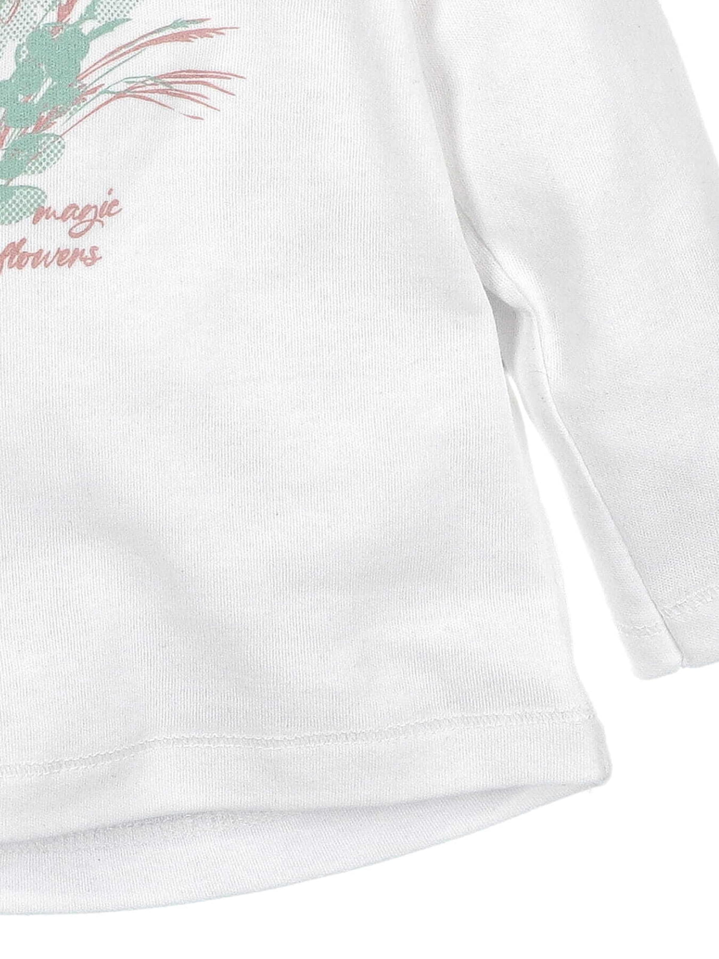 T-Shirt 'Floral' NINI en blanc