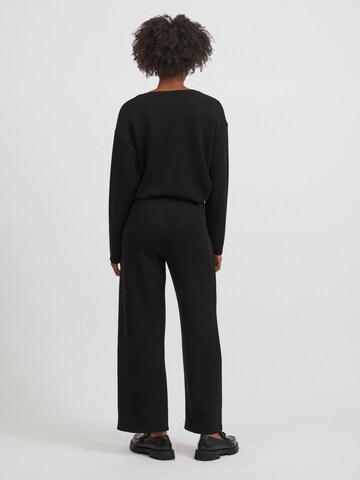 VILA Wide leg Pants 'Emely' in Black