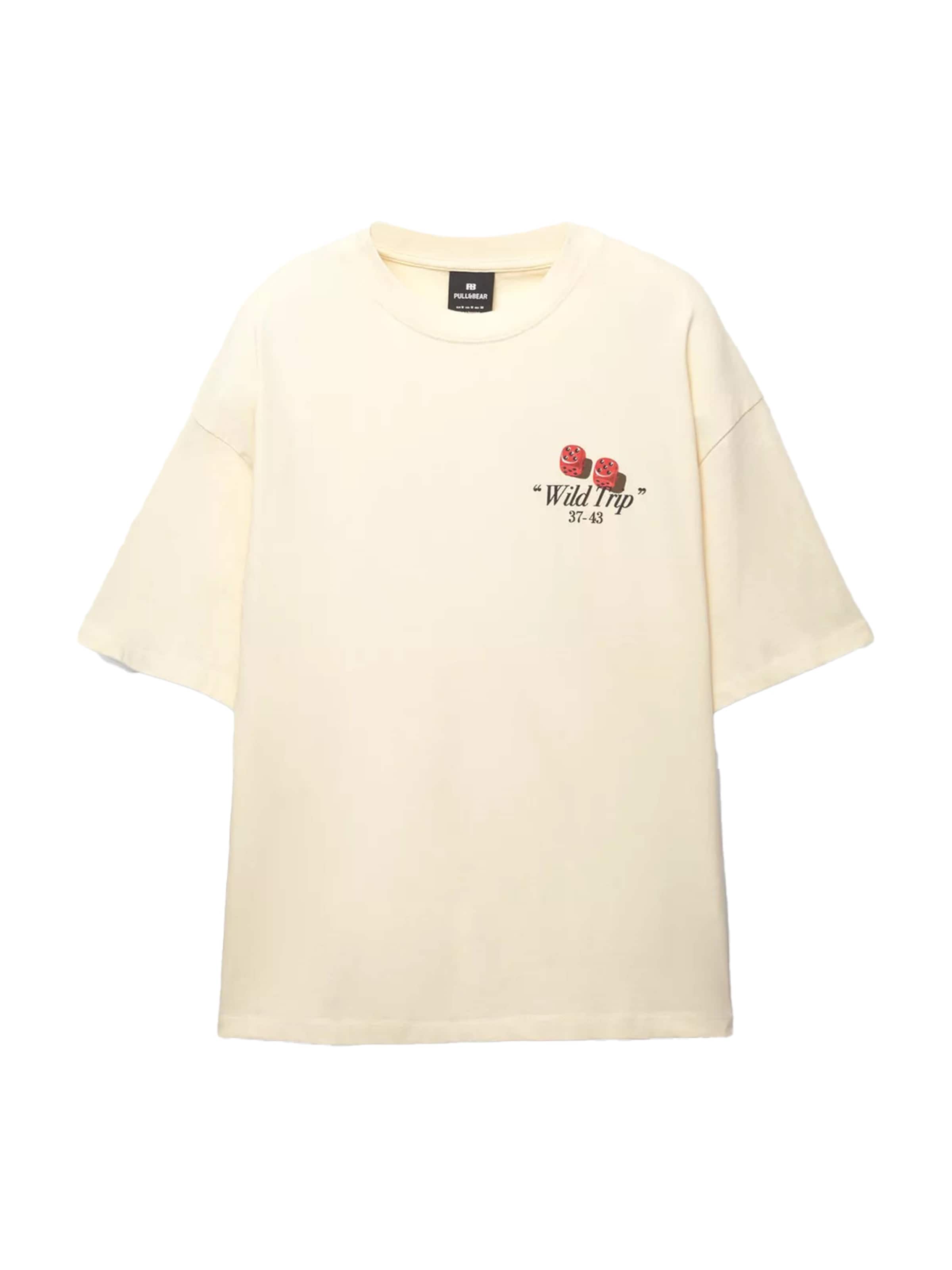 Pull&Bear Shirt 'FLORIDA' in White: front