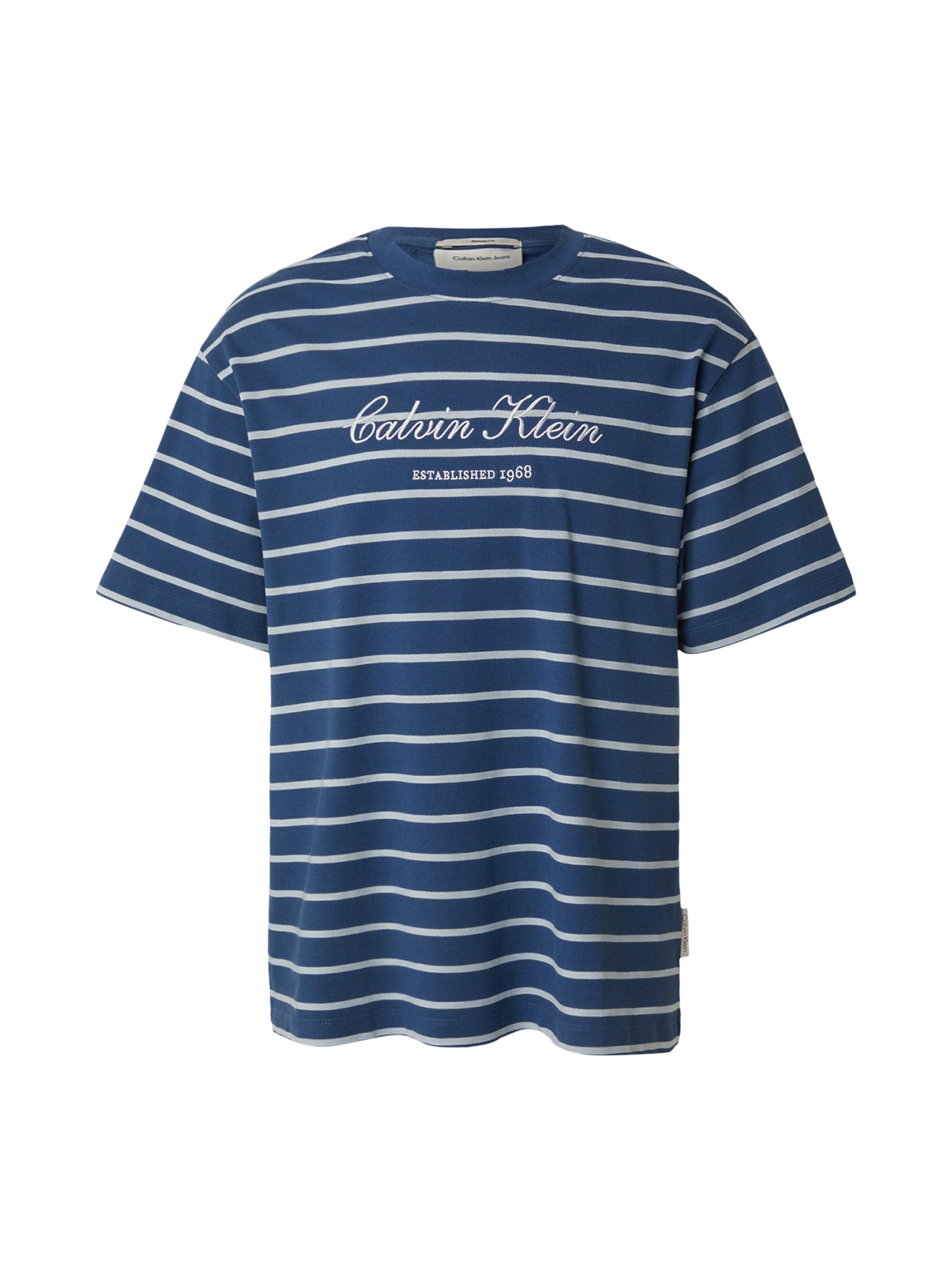 Calvin Klein Jeans Тениска в синьо: отпред