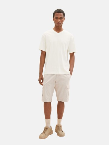 TOM TAILOR Regular Shorts in Beige