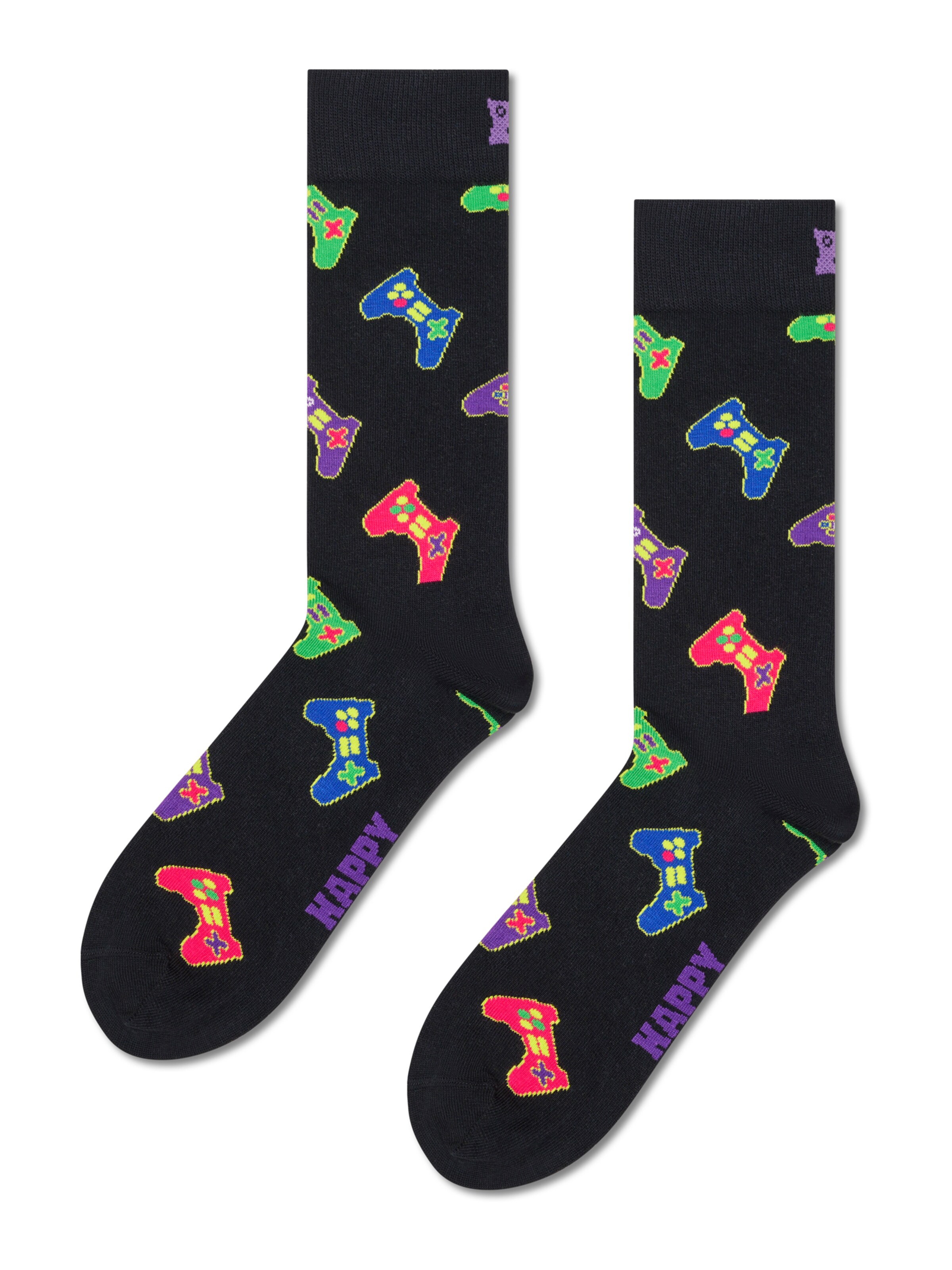 Calzino 'Gamer' di Happy Socks in nero