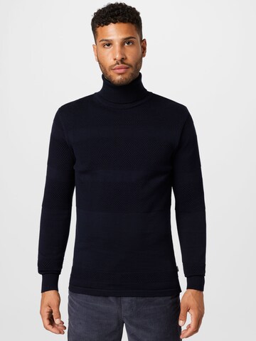 Kronstadt Sweater 'Fisker' in Blue: front