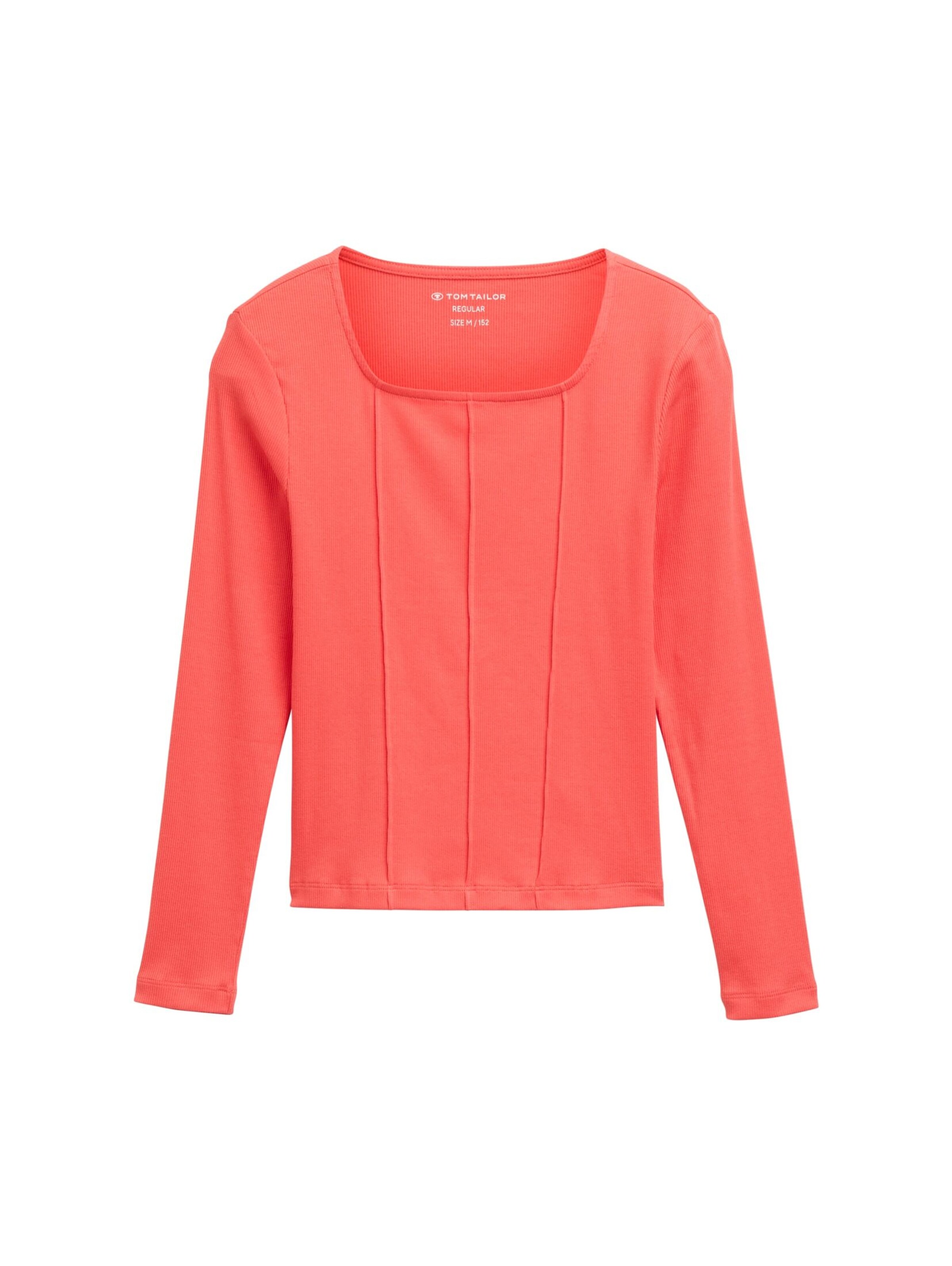 TOM TAILOR Shirt in Oranje: voorkant