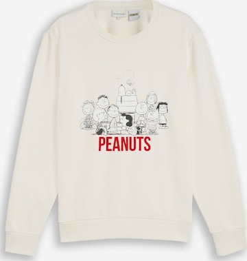 Felpa 'Peanuts' di TOM TAILOR in bianco: frontale