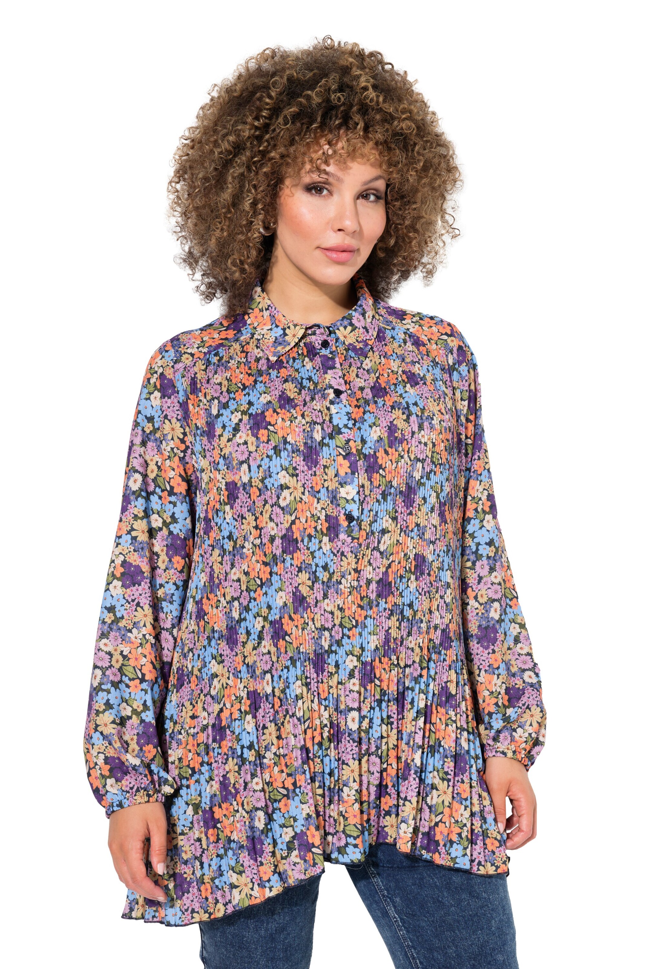 Ulla Popken Tuniek in Oranje: voorkant