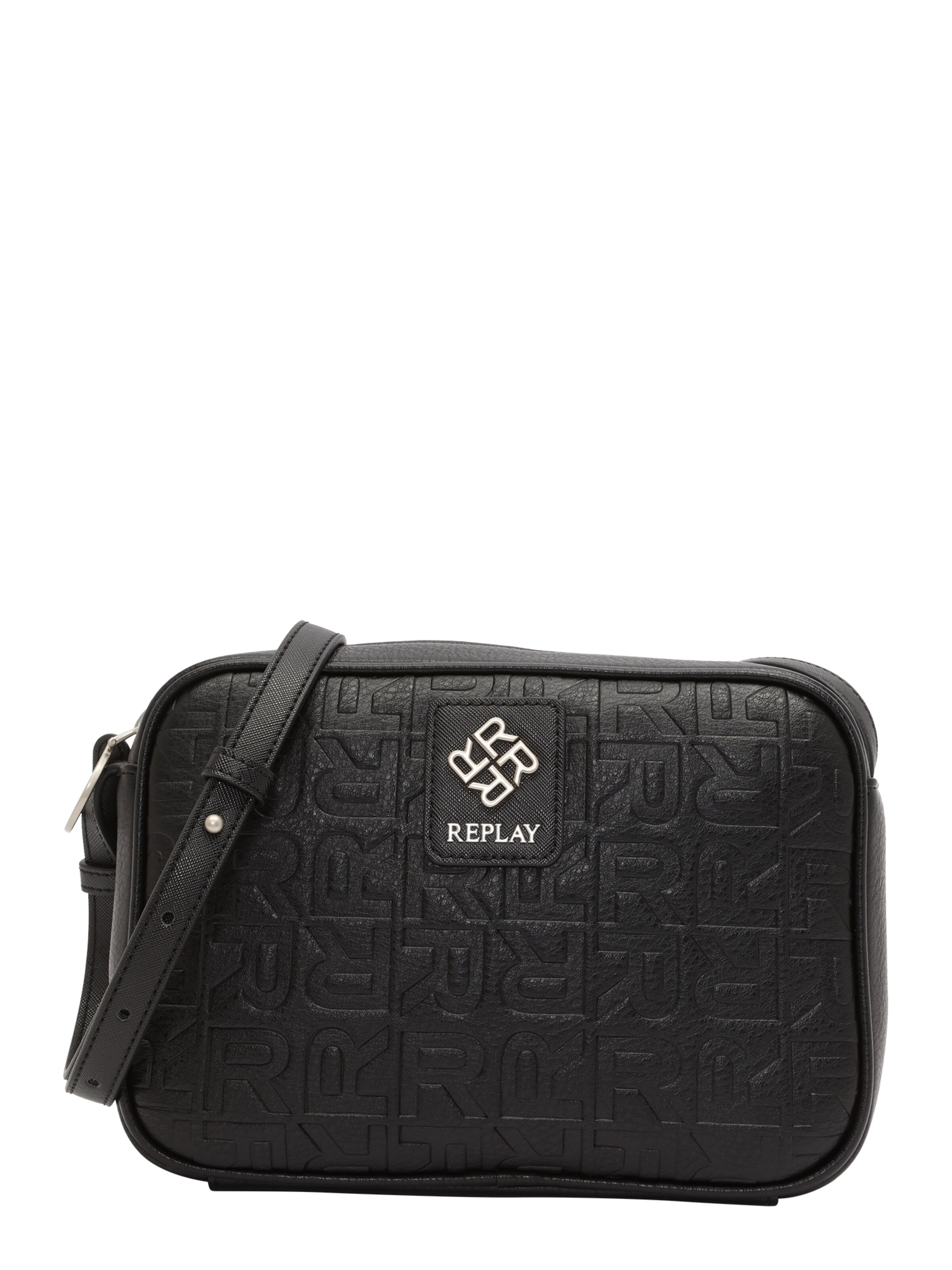 REPLAY Crossbody Bag in Black: front