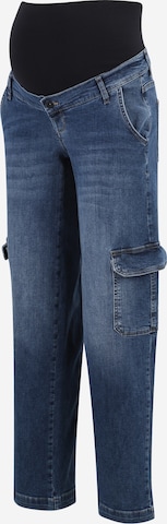 LOVE2WAIT Wide Leg Cargofarkut värissä sininen: etupuoli