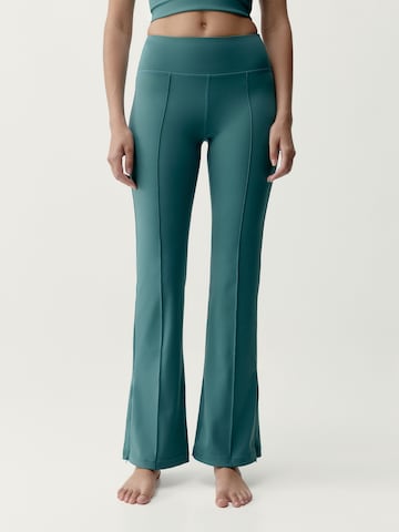 évasé Pantalon de sport 'Marina' Born en vert : devant