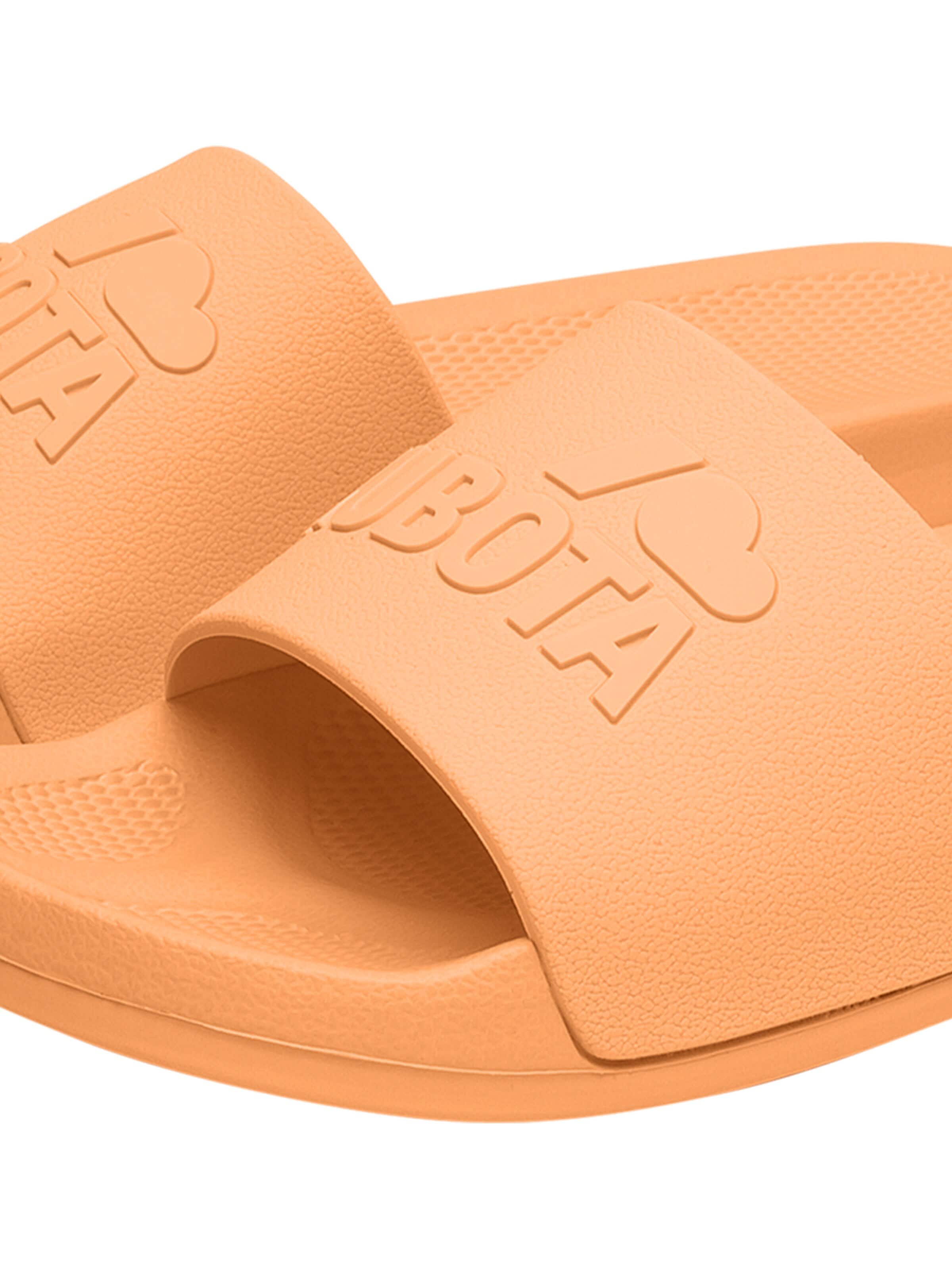 Kubota Strand-/badesko 'Kubota Women's Slip-On Light Green Basic Plain Pool Slides' i orange