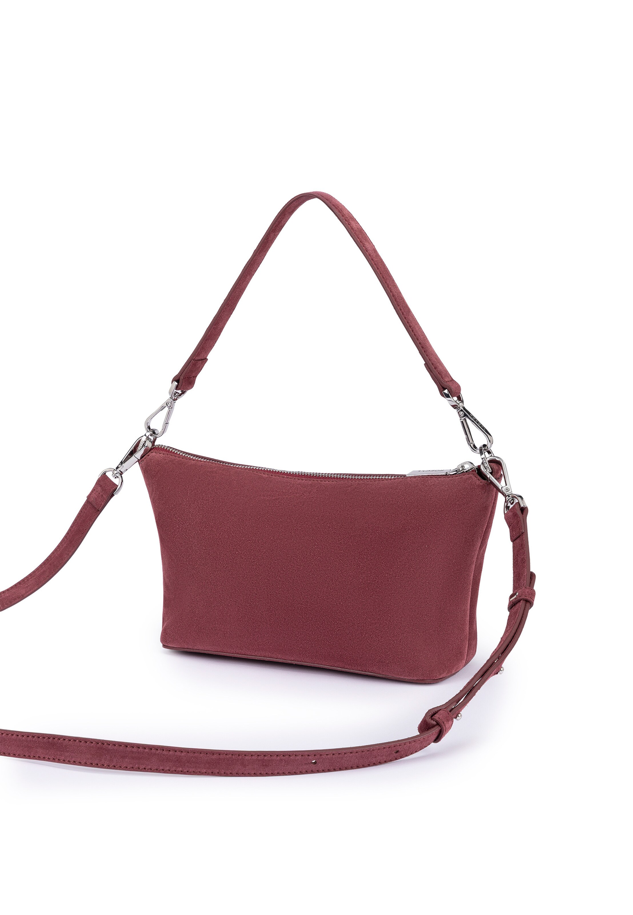 Roeckl Schoudertas 'GAIA UMHÄNGETASCHE VELOUR SMALL' in Rood