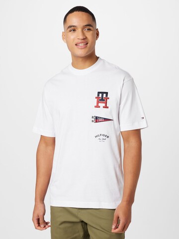balts TOMMY HILFIGER T-Krekls: no priekšpuses