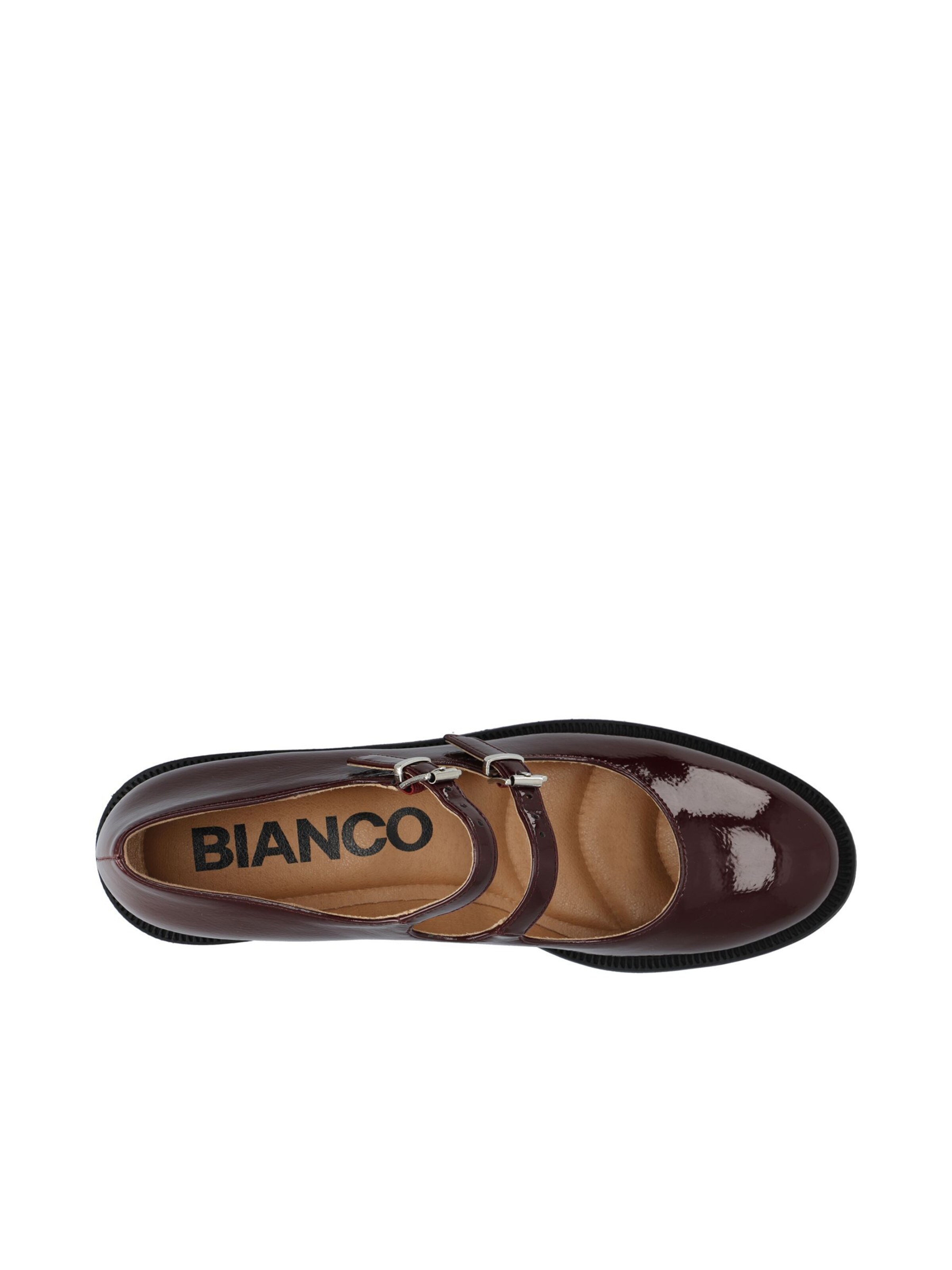 Bianco Ballerinasko med rem 'PEARL' i rød