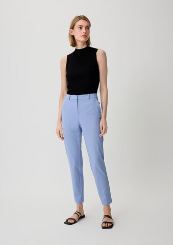 COMMA Tapered Bügelfaltenhose in Blau
