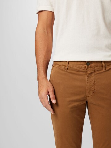 TOMMY HILFIGER Slimfit Chino kalhoty – hnědá