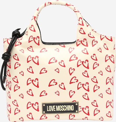 Love Moschino Handtasche in ecru / rot / schwarz, Produktansicht