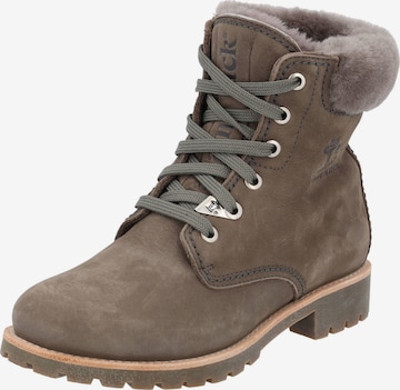 PANAMA JACK Lace-Up Ankle Boots 'Igloo' in Grey: front