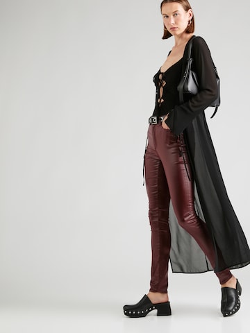 s.Oliver Skinny Jeans 'Izabell' in Rood