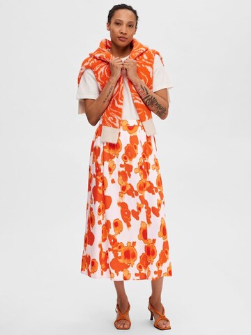 SELECTED FEMME Skirt in Orange
