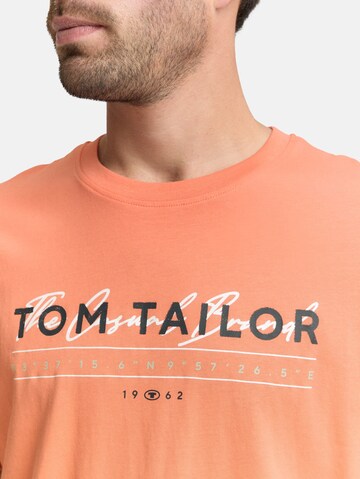 TOM TAILOR T-Shirt in Orange