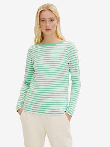 T-shirt TOM TAILOR DENIM en vert : devant