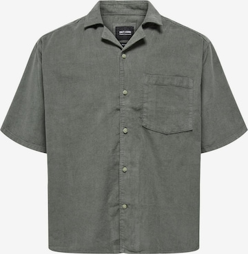 Only & Sons Comfort fit Overhemd 'ALFI' in Grijs: voorkant