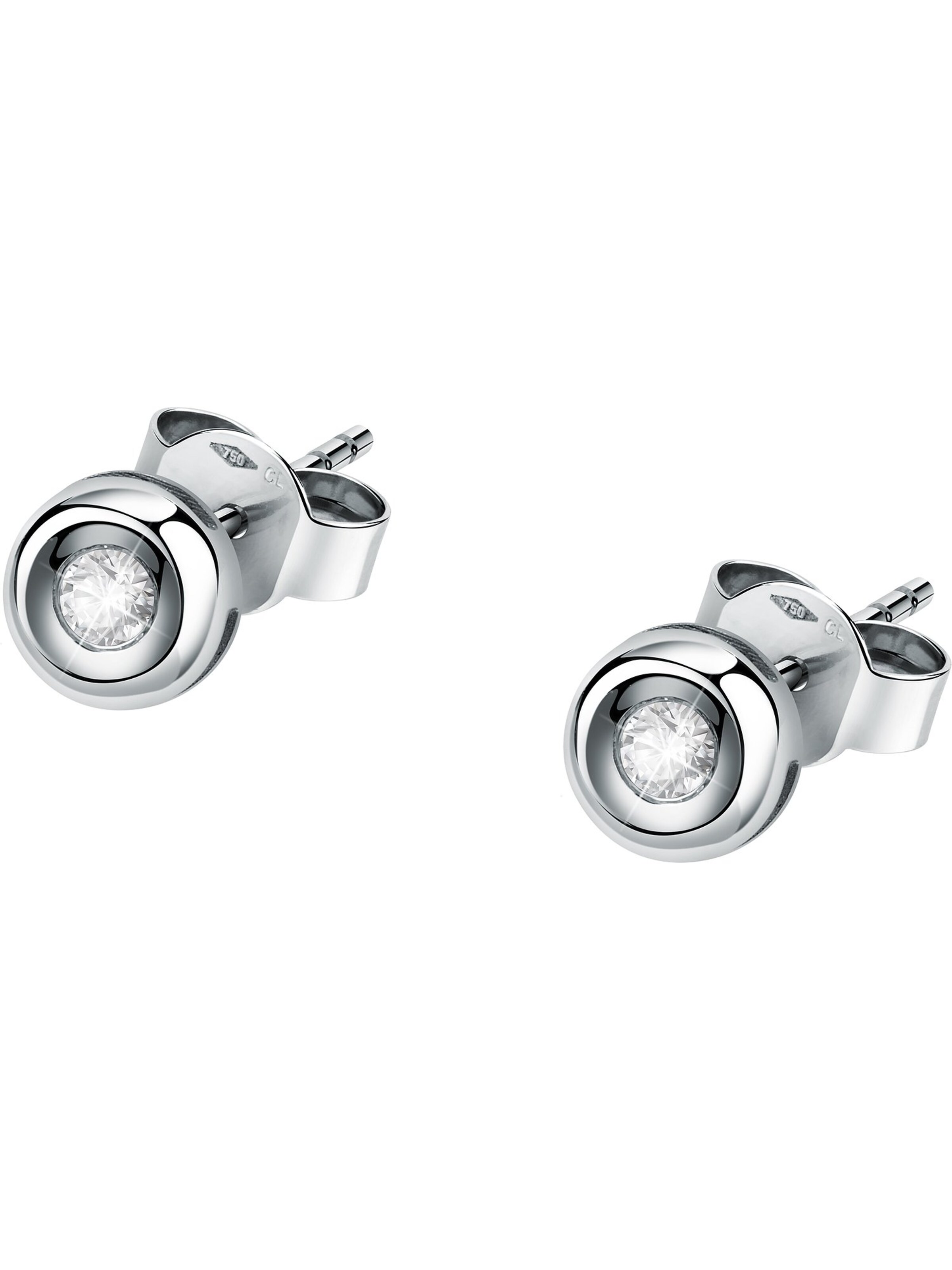 CHRIST Ohrringe in Silber: Vorderseite