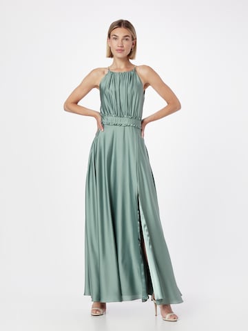 SWING - Vestido de noche en verde: frente