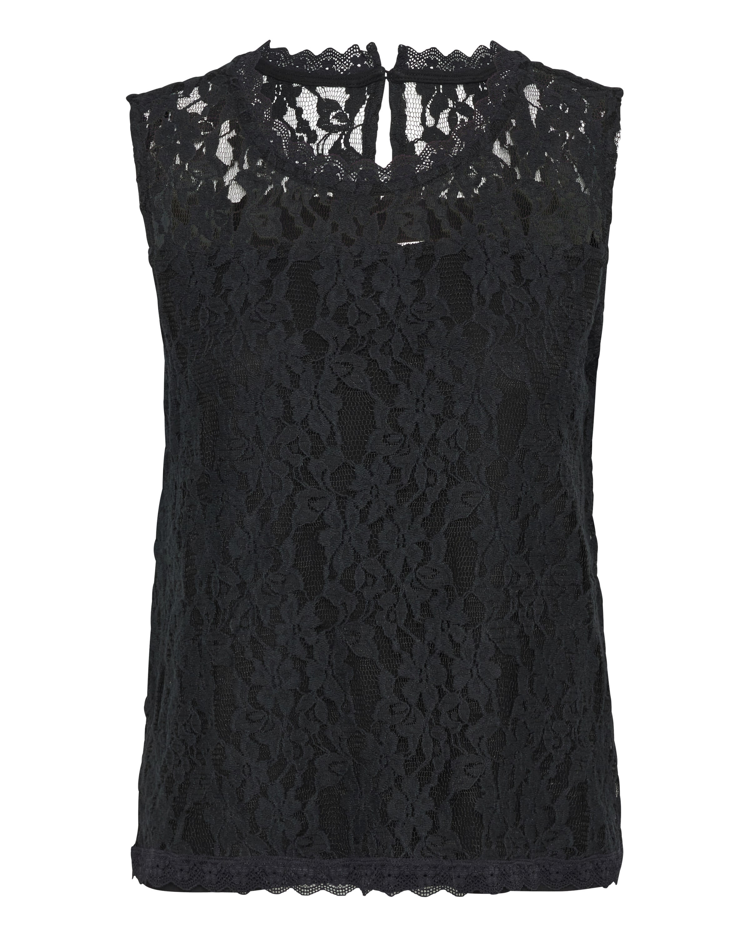 Cream Blouse 'Kit' in Black: front