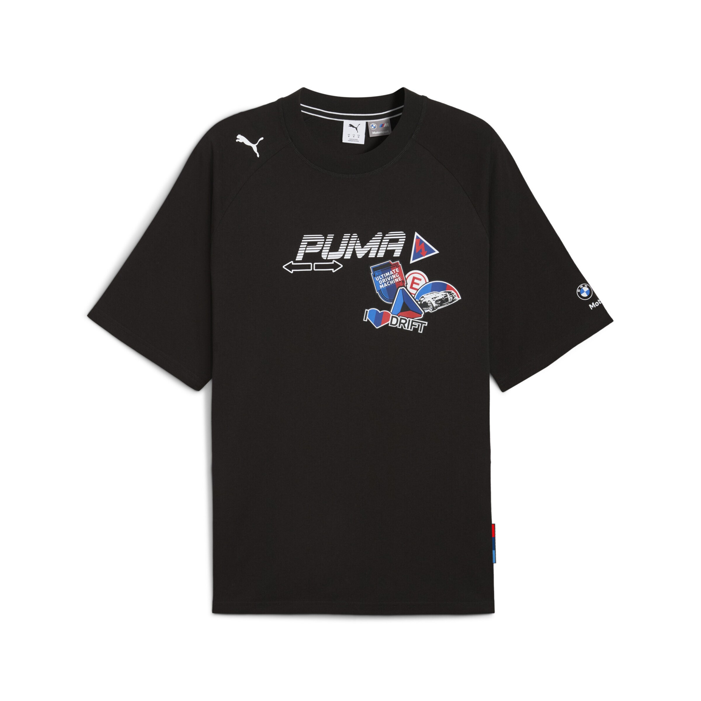 T-Shirt fonctionnel 'BMW Motorsport' PUMA en noir : devant