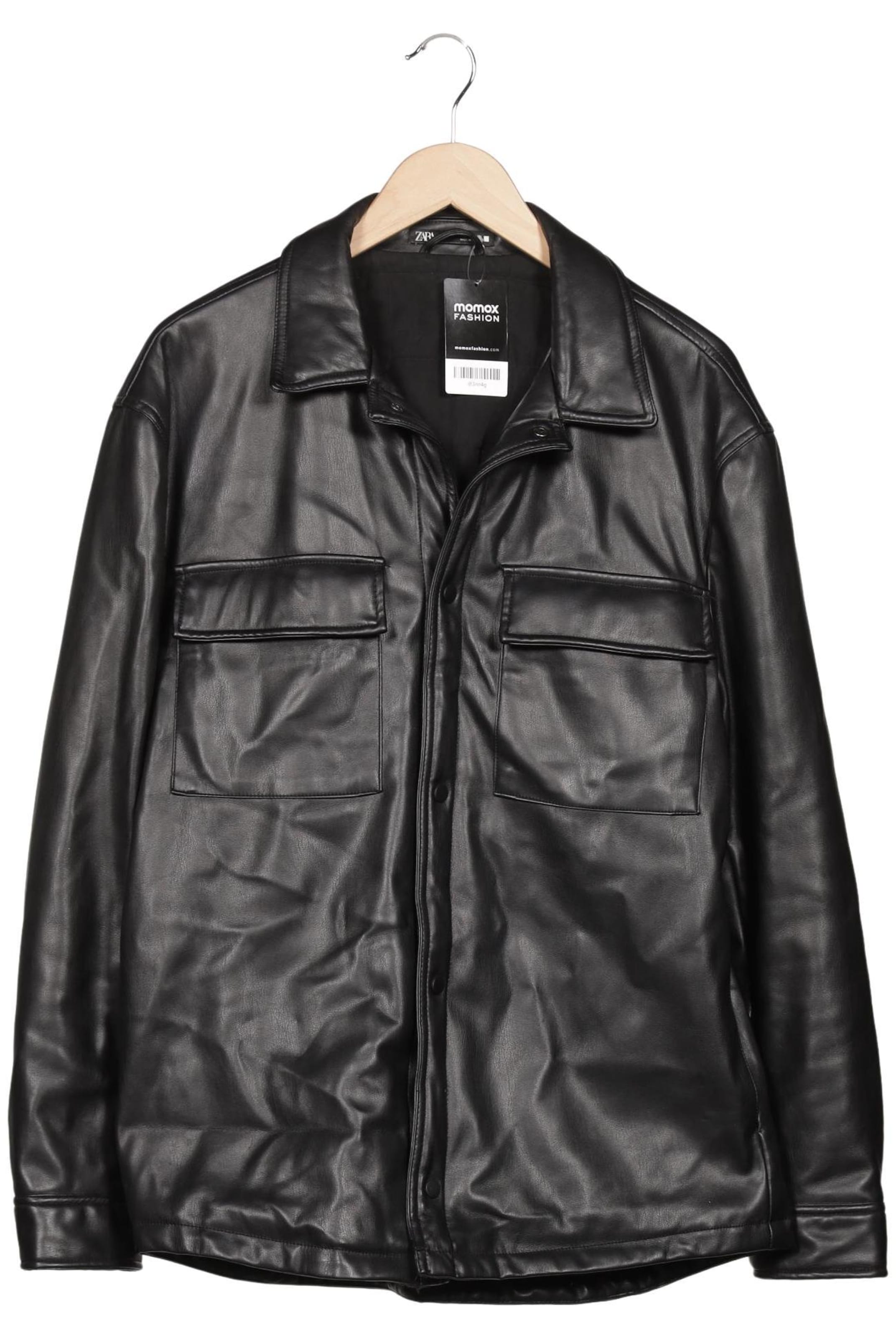 ZARA Jacket & Coat in L in Black: front