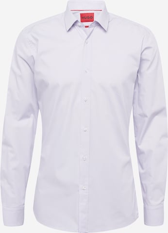 HUGO Red Slim fit Button Up Shirt 'Elisha' in Purple: front