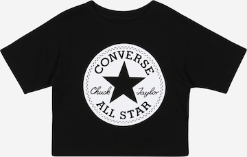melns CONVERSE T-Krekls: no priekšpuses