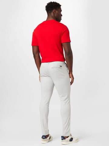 JACK & JONES - Slimfit Calças chino em cinzento