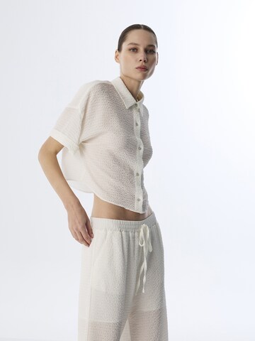 Twist Blouse in White